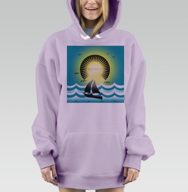 Рассвет солнца, Hoodie Mjhigh Dig Mel, Fiolet, утепленная