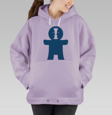 Разговор. Из серии Гомункулы, Hoodie Oversize Fiolet