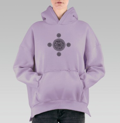 Роза АЗОРА, Hoodie Oversize Fiolet, утепленная
