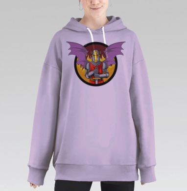 Рыцарь ада, Hoodie Long Oversize Fiolet