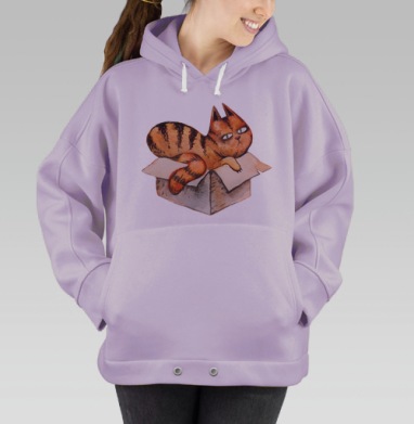 Рыжий котяра, Hoodie Oversize Fiolet