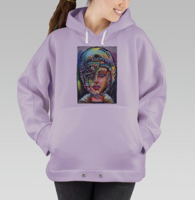РУСАЛКАА, Hoodie Oversize Fiolet