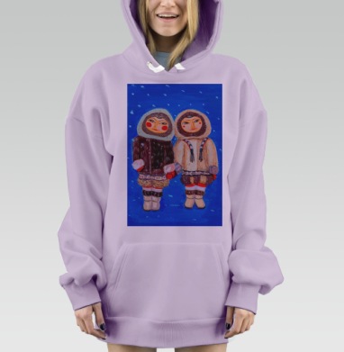 С любимыми не расставайтесь, Hoodie Mjhigh Dig Mel, Fiolet, утепленная