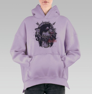 Сибирский охотник, Hoodie Oversize Fiolet, утепленная