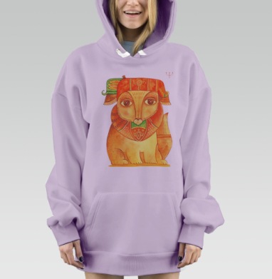 Сказочный Зверь, Hoodie Mjhigh Dig Mel, Fiolet, утепленная