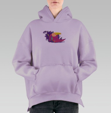 Скромность, Hoodie Oversize Fiolet, утепленная