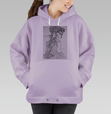 Слепящий огонь, Hoodie Oversize Fiolet