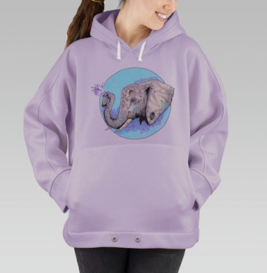 Слон-маляр, Hoodie Oversize Fiolet