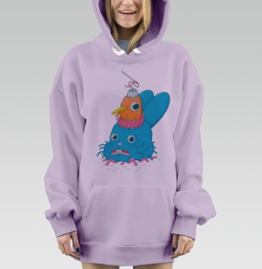 Смерть Кощея, Hoodie Mjhigh Dig Mel, Fiolet, утепленная