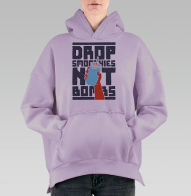 СМУЗИ, Hoodie Oversize Fiolet, утепленная