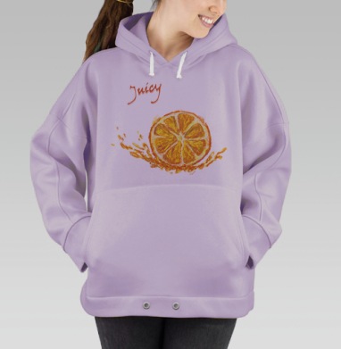 Сочный апельсин, Hoodie Oversize Fiolet