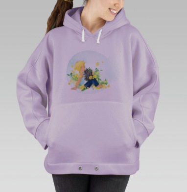 Солнечные обнимашки, Hoodie Oversize Fiolet