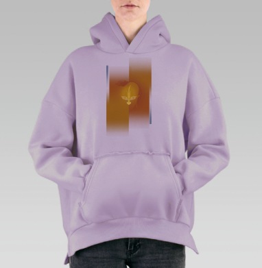 Солнечный Шива, Hoodie Oversize Fiolet, утепленная