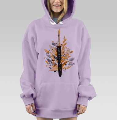 Создавай, Hoodie Mjhigh Dig Mel, Fiolet, утепленная
