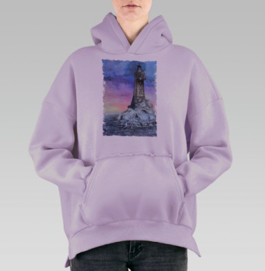 Старый маяк, Hoodie Oversize Fiolet, утепленная