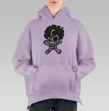 Сто процентов, Hoodie Oversize Fiolet, утепленная