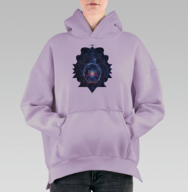 Сверхновая, Hoodie Oversize Fiolet, утепленная