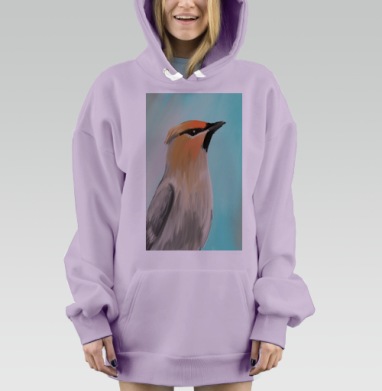 Свиристель, Hoodie Mjhigh Dig Mel, Fiolet, утепленная