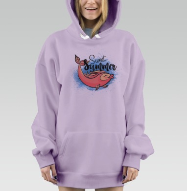 SweetSummer / СладкоеЛето, Hoodie Mjhigh Dig Mel, Fiolet, утепленная