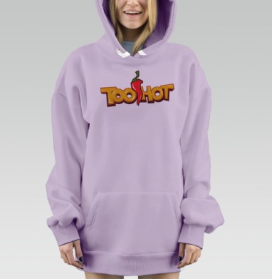 TooHot / СлишкомГорячо, Hoodie Mjhigh Dig Mel, Fiolet, утепленная