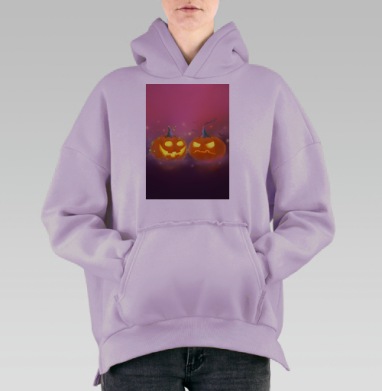 Тыквочки, Hoodie Oversize Fiolet, утепленная