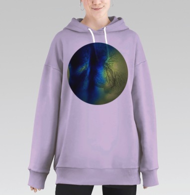Удушье, Hoodie Long Oversize Fiolet