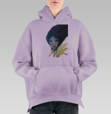 Ундина, Hoodie Oversize Fiolet, утепленная