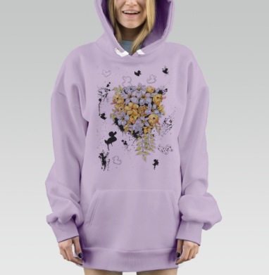 Утята, Hoodie Mjhigh Dig Mel, Fiolet, утепленная