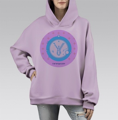 VARENYE T-SHIRT LETTER Y / ФУТБОЛКА ВАРЕНЬЕ С БУКВОЙ Y, Hoodie Mono Fiolet, оверсайз, утепленная