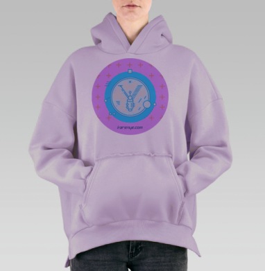 VARENYE T-SHIRT LETTER Y / ФУТБОЛКА ВАРЕНЬЕ С БУКВОЙ Y, Hoodie Oversize Fiolet, утепленная