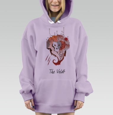 Вельд, Hoodie Mjhigh Dig Mel, Fiolet, утепленная