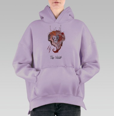 Вельд, Hoodie Oversize Fiolet, утепленная
