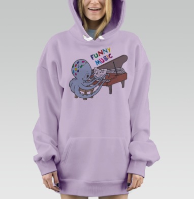 Весёлая музыка, Hoodie Mjhigh Dig Mel, Fiolet, утепленная