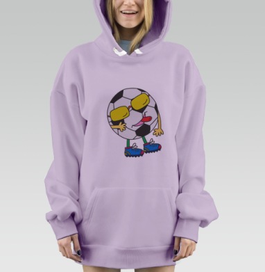 Веселый мяч, Hoodie Mjhigh Dig Mel, Fiolet, утепленная