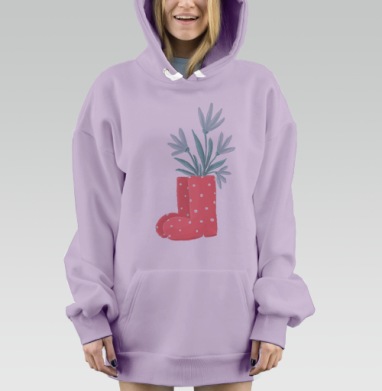 Весенний сапог, Hoodie Mjhigh Dig Mel, Fiolet, утепленная
