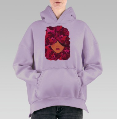 Весна, Hoodie Oversize Fiolet, утепленная