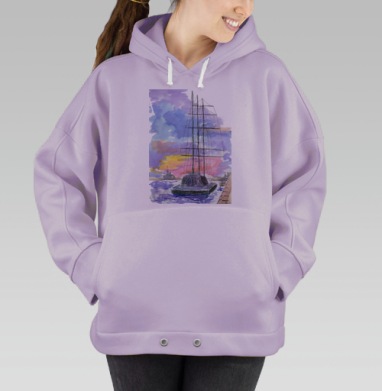 Весна на Неве, Hoodie Oversize Fiolet