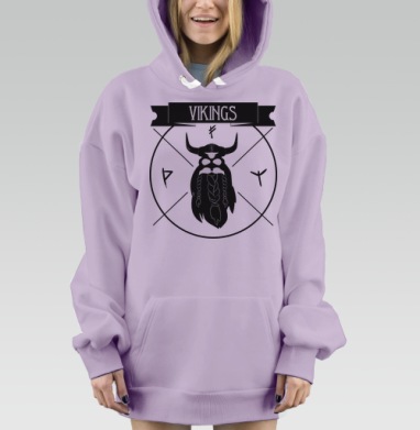 Викинг, Hoodie Mjhigh Dig Mel, Fiolet, утепленная