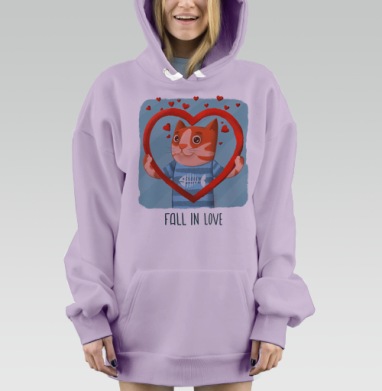 Влюбляйся, Hoodie Mjhigh Dig Mel, Fiolet, утепленная