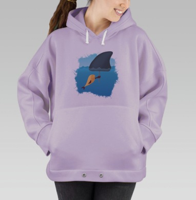 Внешность обманчива. Арт, Hoodie Oversize Fiolet