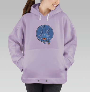 Внучка-снегурочка, Hoodie Oversize Fiolet