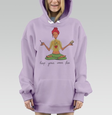 Внутренний огонь, Hoodie Mjhigh Dig Mel, Fiolet, утепленная