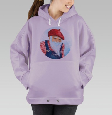 Волшебник-книгочей, Hoodie Oversize Fiolet
