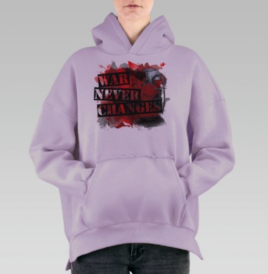 Война никогда не меняется, Hoodie Oversize Fiolet, утепленная