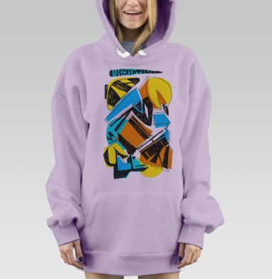 Вторая надпись, Hoodie Mjhigh Dig Mel, Fiolet, утепленная