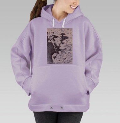 Выдох, Hoodie Oversize Fiolet