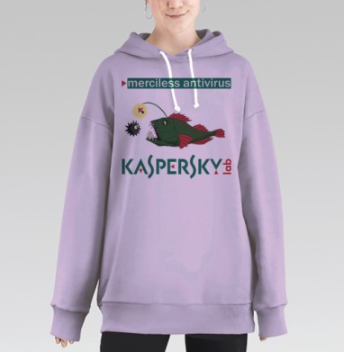 хана вирусам, Hoodie Long Oversize Fiolet