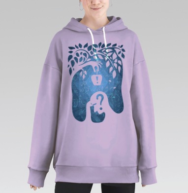 Яблоко Ньютона, Hoodie Long Oversize Fiolet