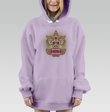 Ядерный Махакала, Hoodie Mjhigh Dig Mel, Fiolet, утепленная