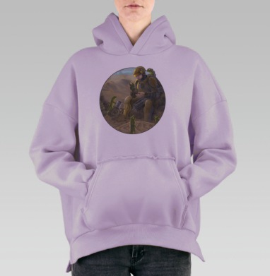 Засуха, Hoodie Oversize Fiolet, утепленная